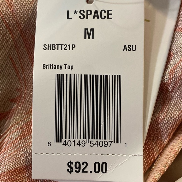 L*Space Brittany Bikini Top in All Swirled Up, Triangle Style, Size Medium, NWT - Picture 9 of 12